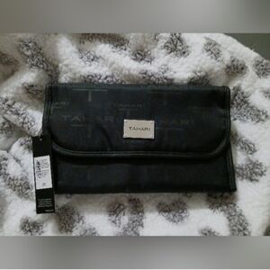 NEW NWT Hanging Case Black Logo Ladies Travel Makeup Bag 